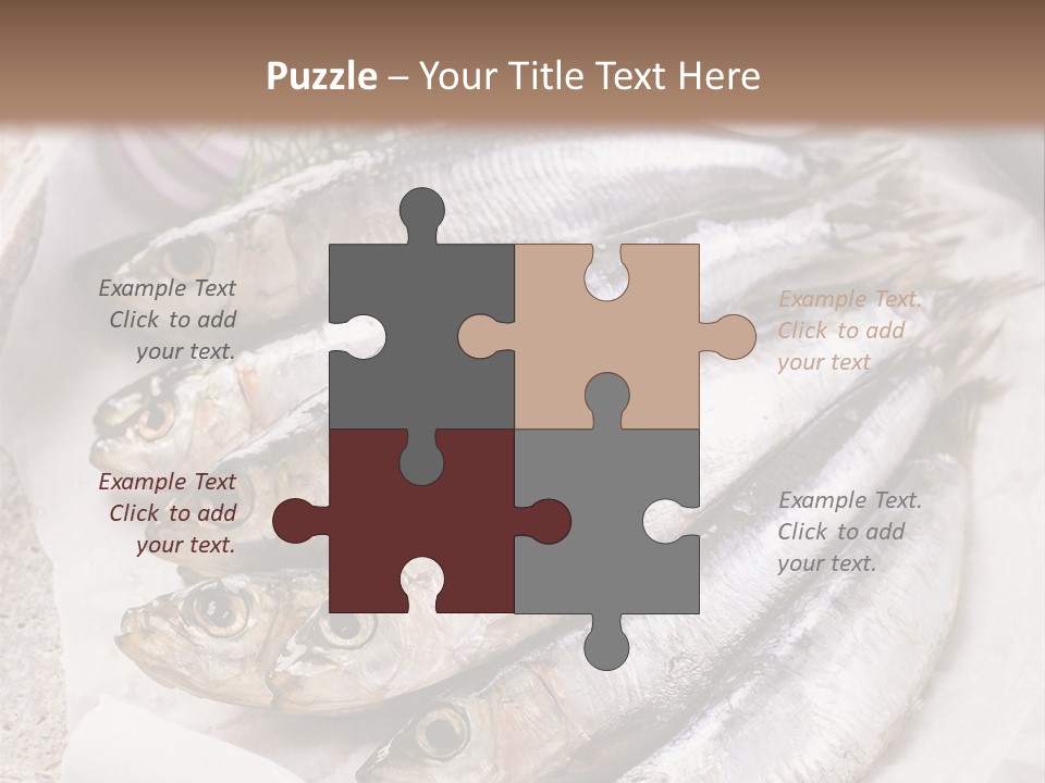 Wooden Board Food Fillet PowerPoint Template