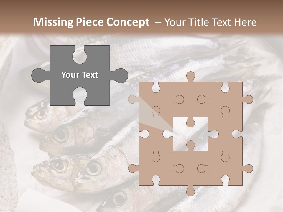 Wooden Board Food Fillet PowerPoint Template