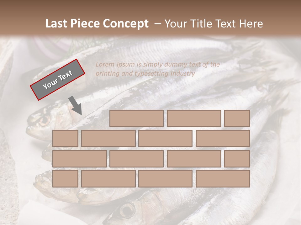 Wooden Board Food Fillet PowerPoint Template