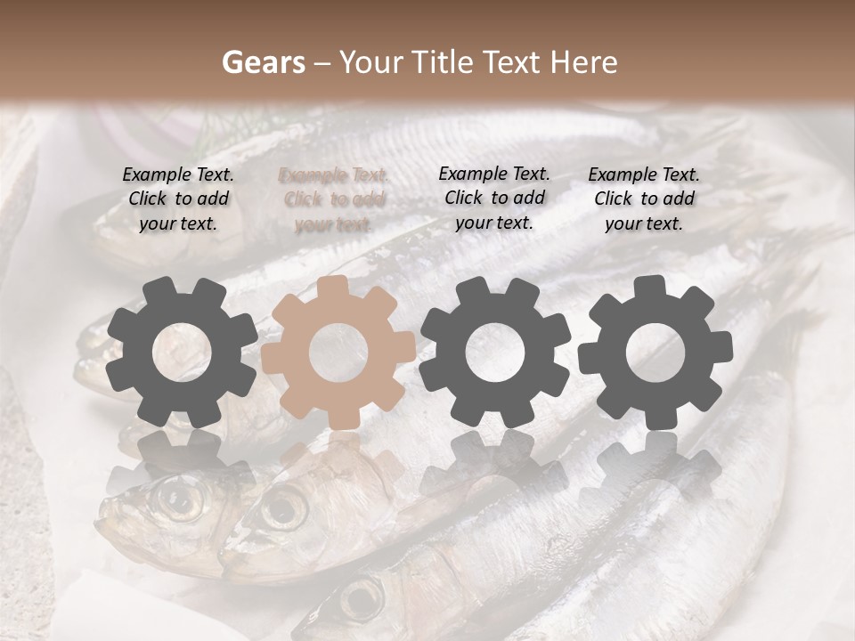 Wooden Board Food Fillet PowerPoint Template