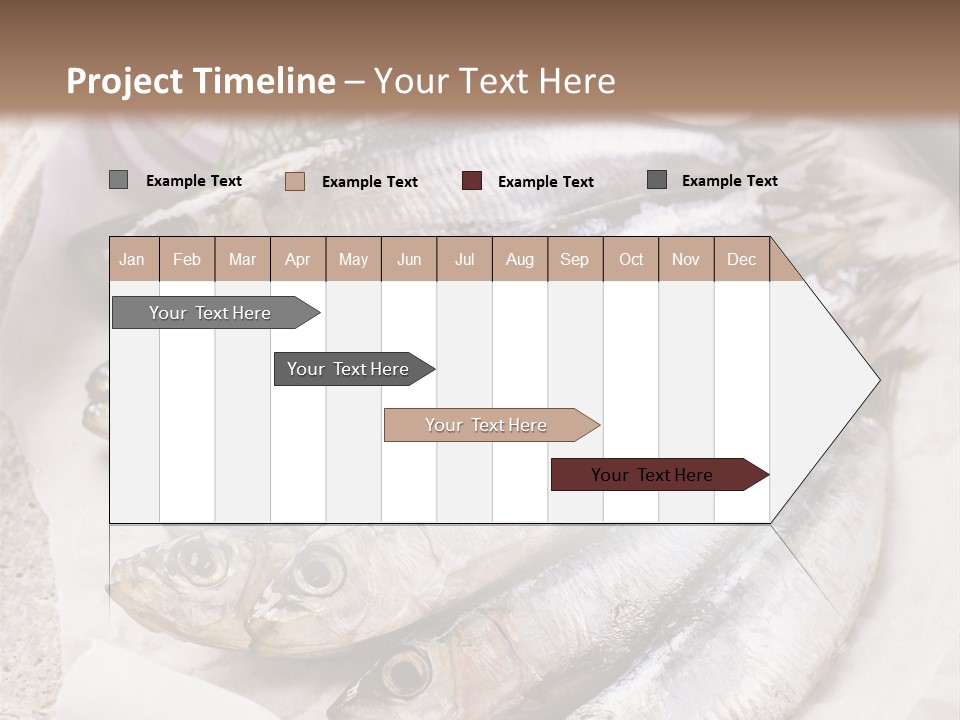Wooden Board Food Fillet PowerPoint Template
