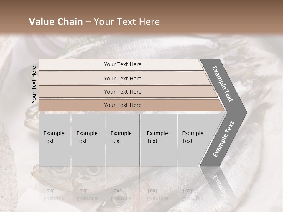 Wooden Board Food Fillet PowerPoint Template