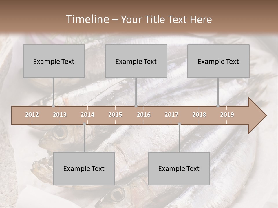 Wooden Board Food Fillet PowerPoint Template