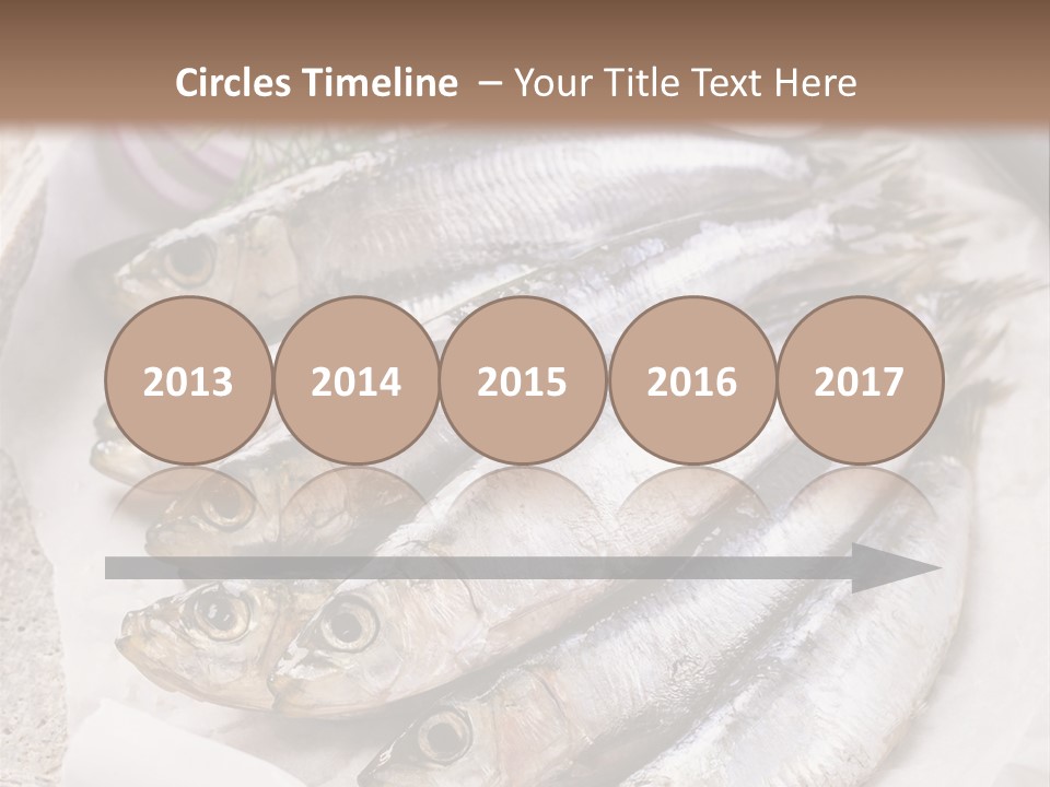 Wooden Board Food Fillet PowerPoint Template