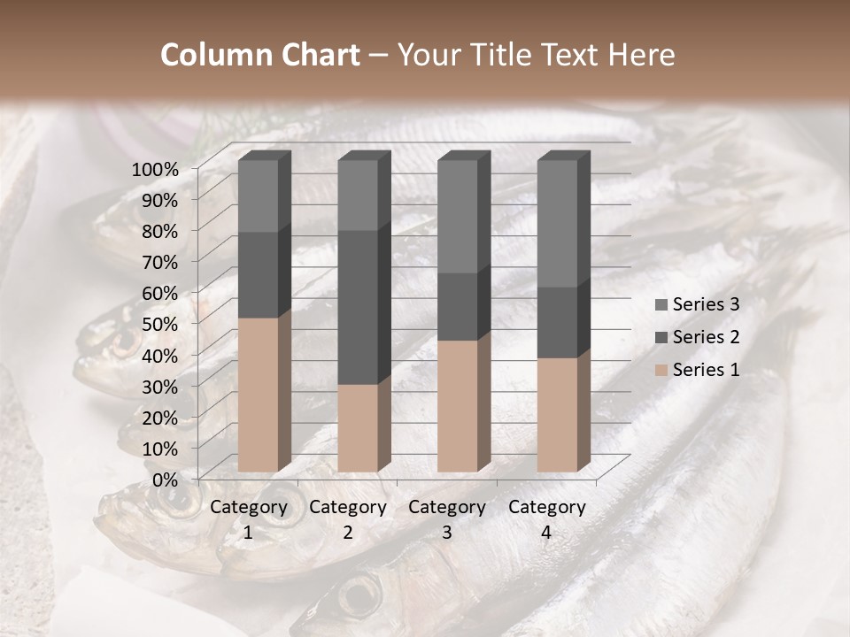 Wooden Board Food Fillet PowerPoint Template