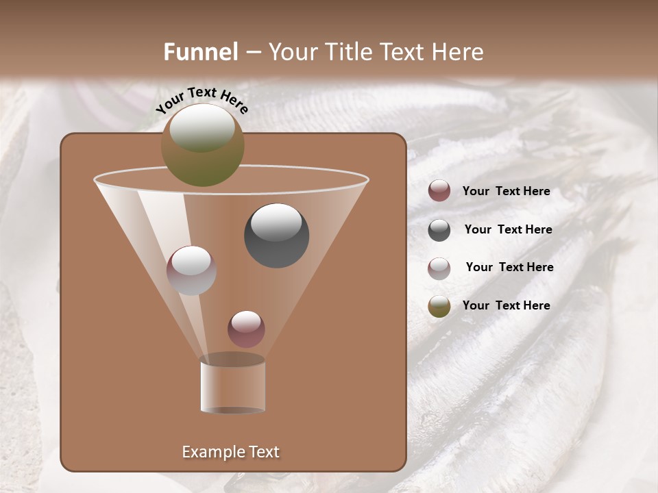 Wooden Board Food Fillet PowerPoint Template