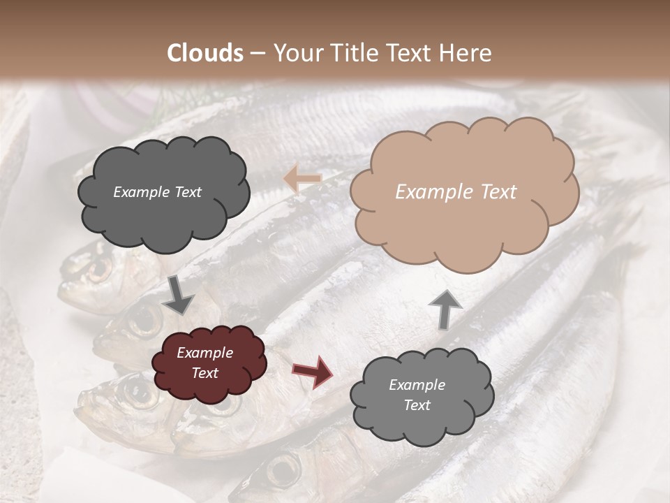 Wooden Board Food Fillet PowerPoint Template