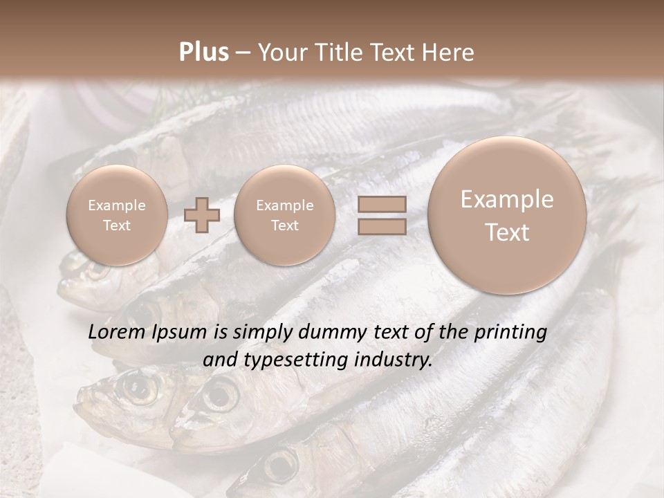 Wooden Board Food Fillet PowerPoint Template