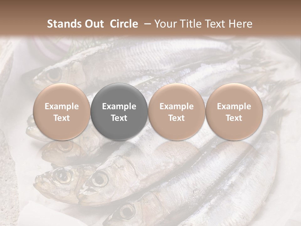 Wooden Board Food Fillet PowerPoint Template