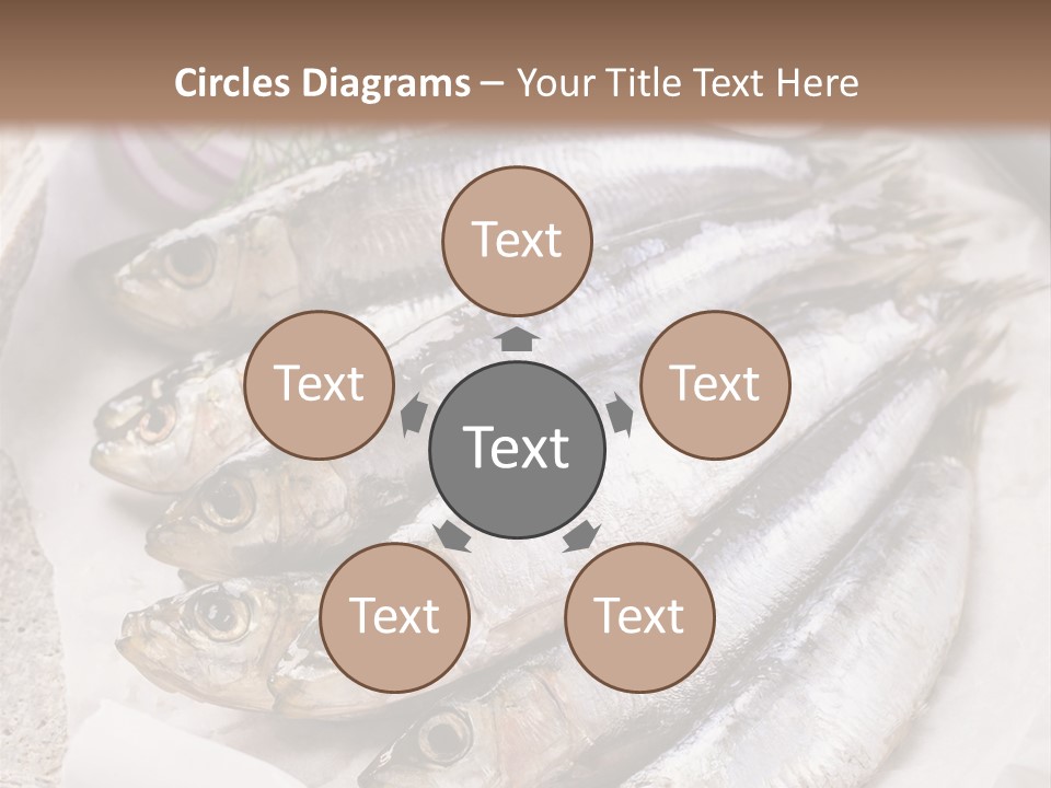 Wooden Board Food Fillet PowerPoint Template