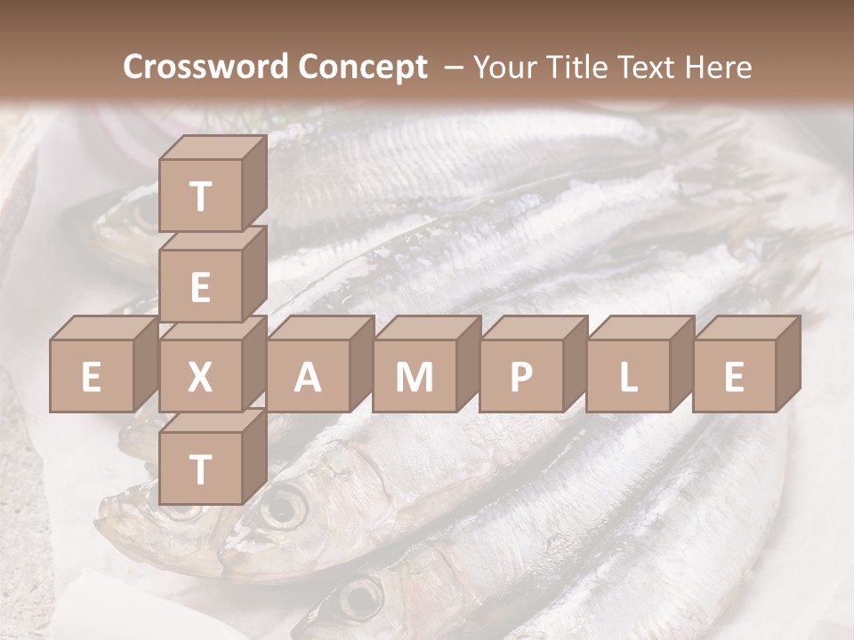 Wooden Board Food Fillet PowerPoint Template