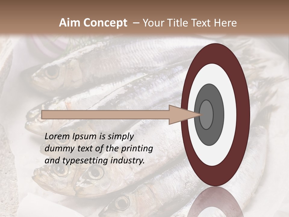 Wooden Board Food Fillet PowerPoint Template