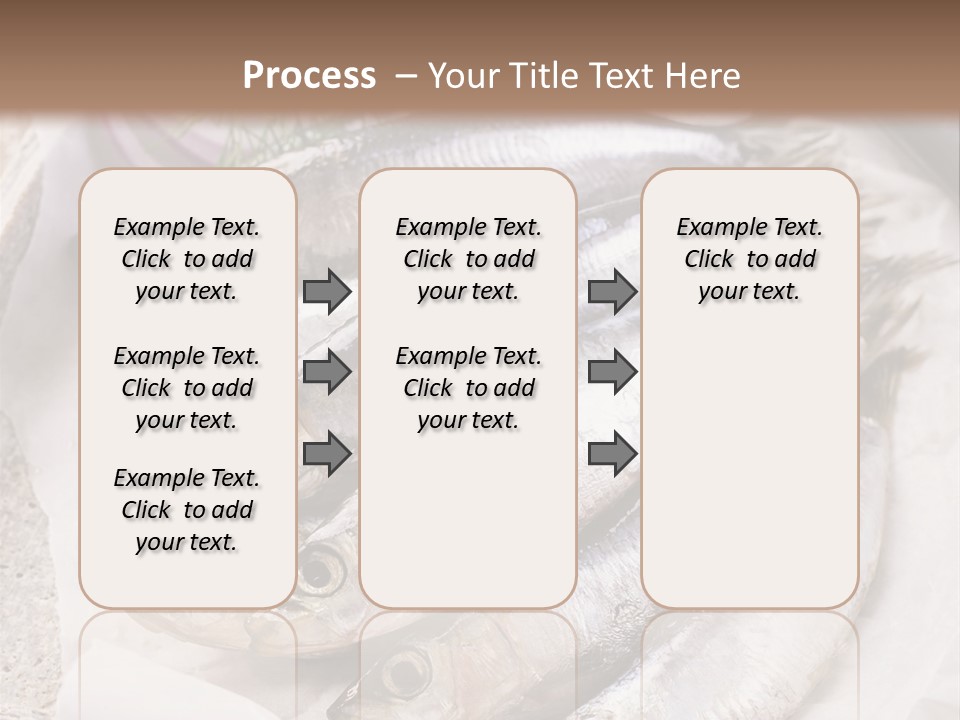 Wooden Board Food Fillet PowerPoint Template
