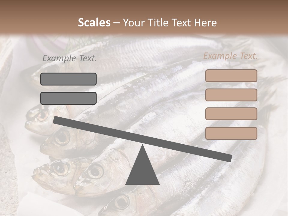 Wooden Board Food Fillet PowerPoint Template