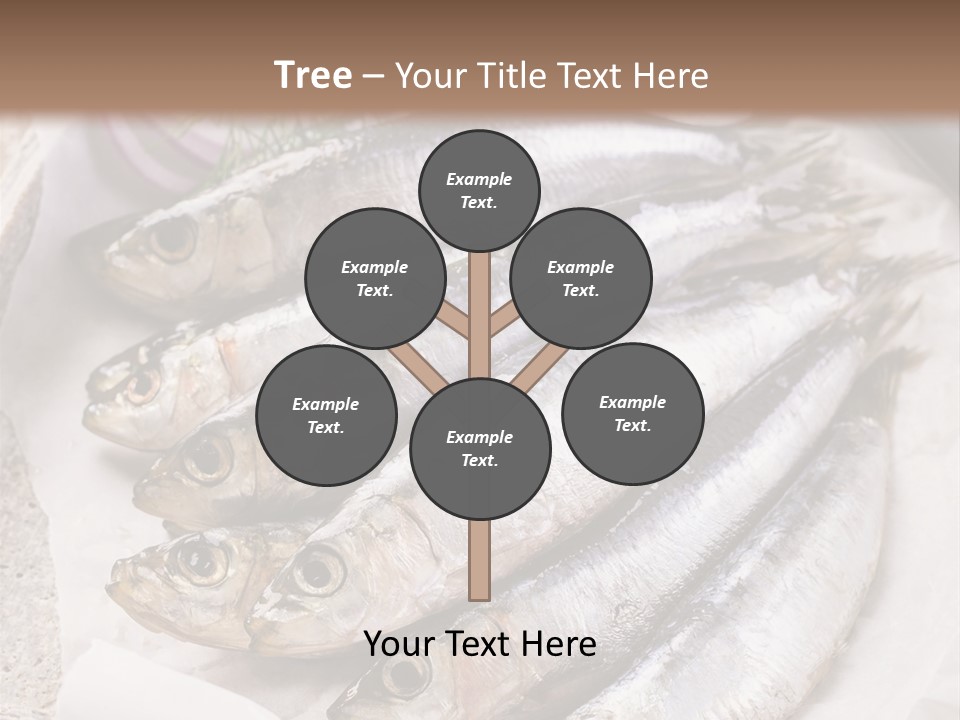 Wooden Board Food Fillet PowerPoint Template