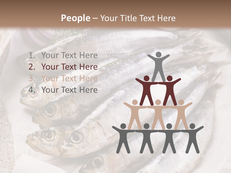 Wooden Board Food Fillet PowerPoint Template