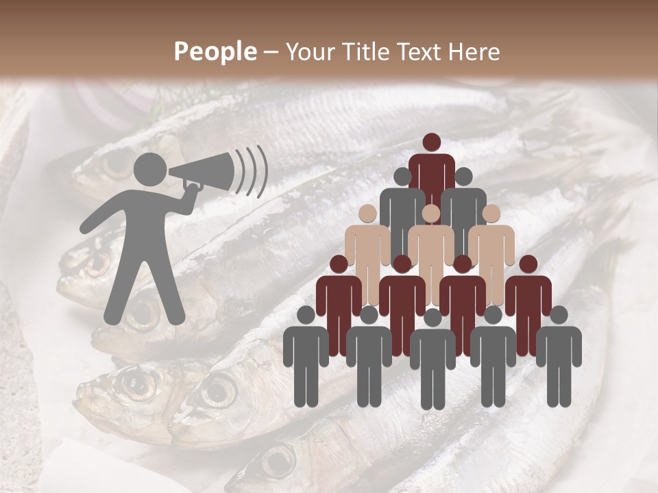 Wooden Board Food Fillet PowerPoint Template