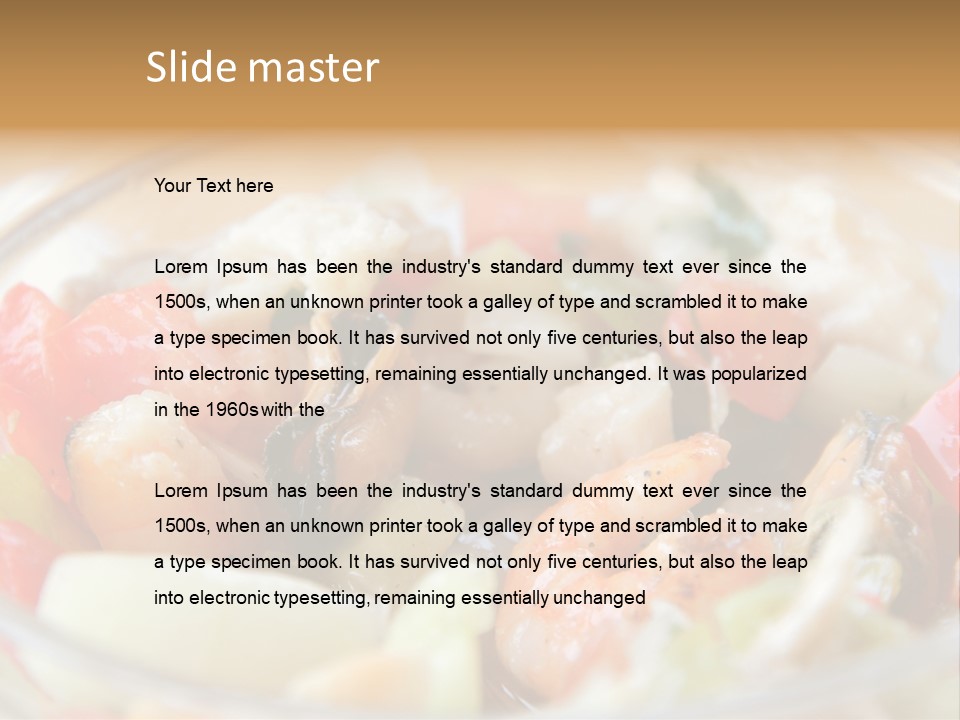 Nutrition Crab Vitamin PowerPoint Template