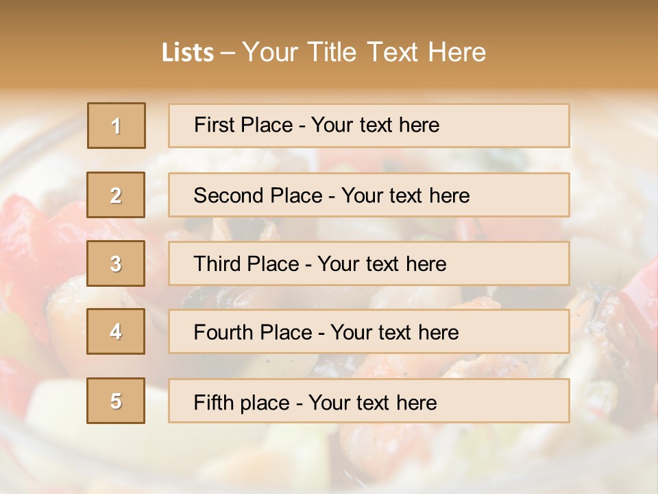 Nutrition Crab Vitamin PowerPoint Template