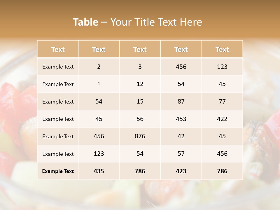 Nutrition Crab Vitamin PowerPoint Template