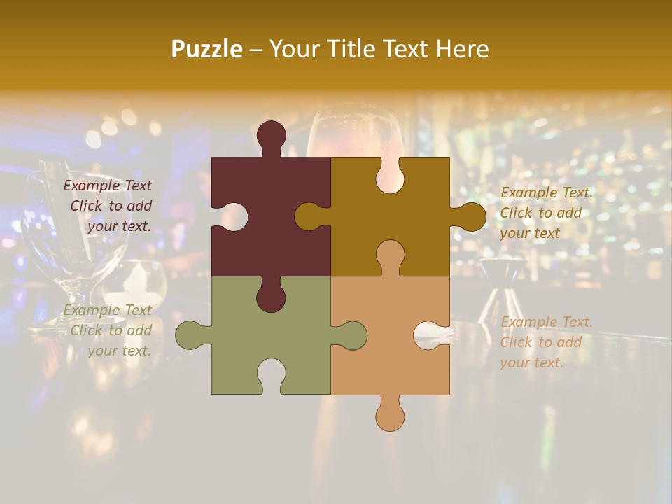 A Glass Of Beer Sitting On Top Of A Table PowerPoint Template