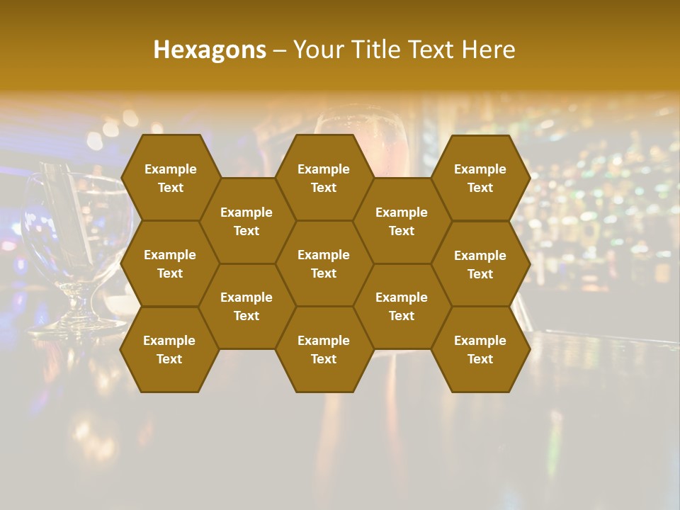 A Glass Of Beer Sitting On Top Of A Table PowerPoint Template