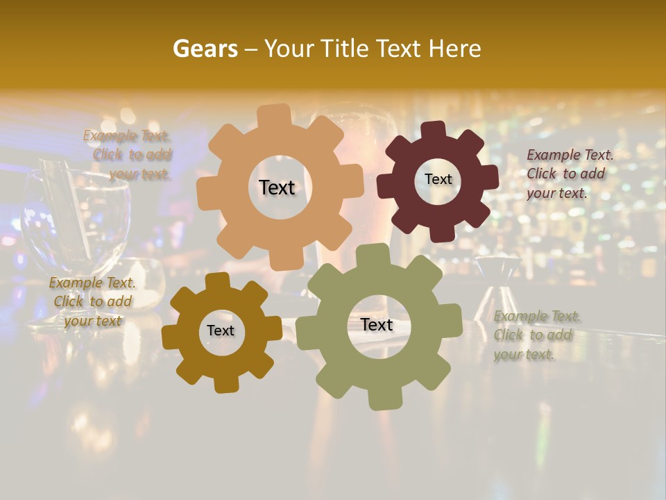 A Glass Of Beer Sitting On Top Of A Table PowerPoint Template