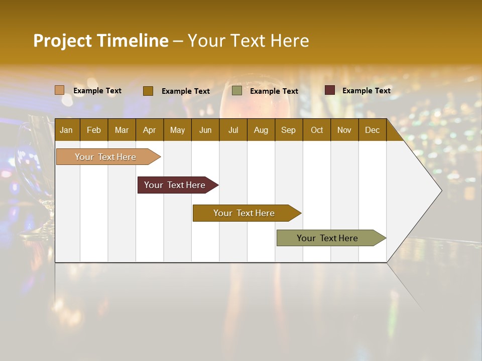 A Glass Of Beer Sitting On Top Of A Table PowerPoint Template