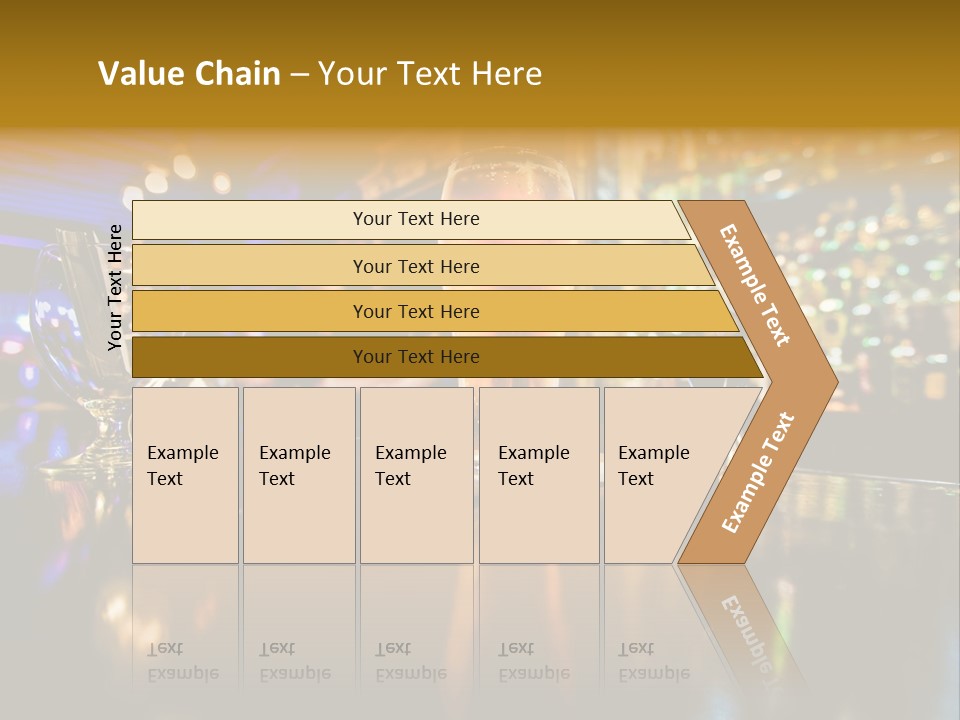 A Glass Of Beer Sitting On Top Of A Table PowerPoint Template
