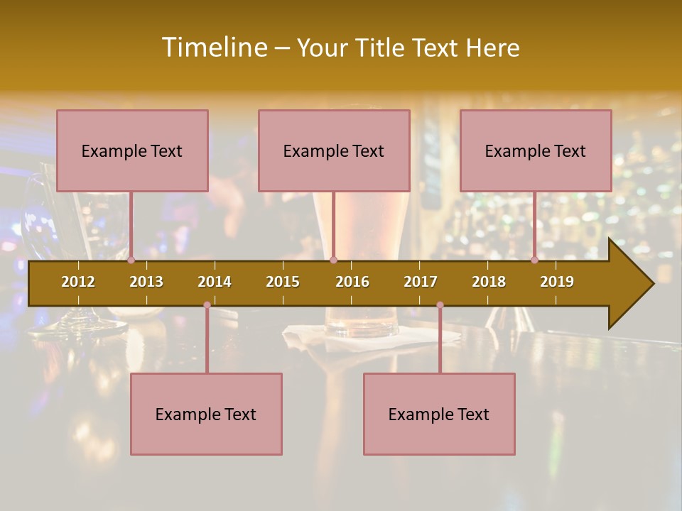 A Glass Of Beer Sitting On Top Of A Table PowerPoint Template
