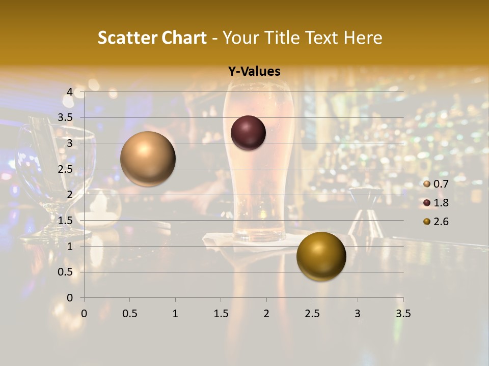 A Glass Of Beer Sitting On Top Of A Table PowerPoint Template