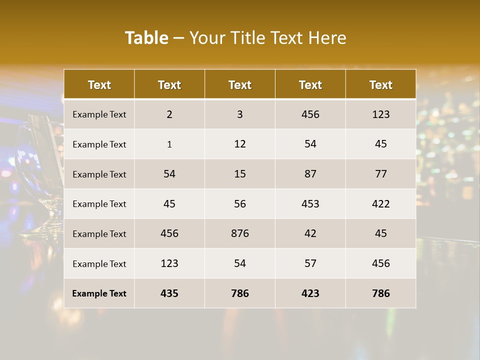 A Glass Of Beer Sitting On Top Of A Table PowerPoint Template