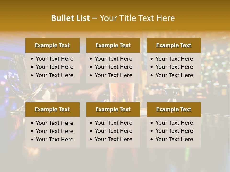 A Glass Of Beer Sitting On Top Of A Table PowerPoint Template