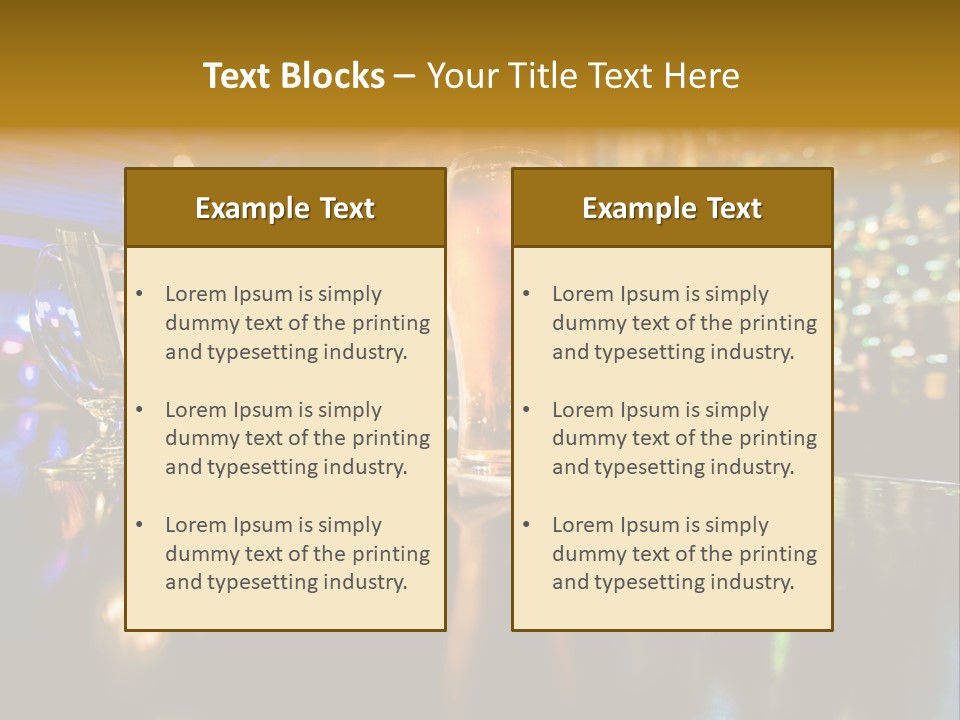 A Glass Of Beer Sitting On Top Of A Table PowerPoint Template