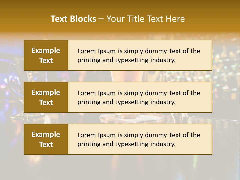 A Glass Of Beer Sitting On Top Of A Table PowerPoint Template