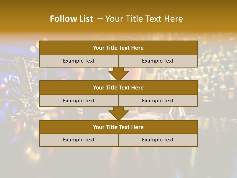 A Glass Of Beer Sitting On Top Of A Table PowerPoint Template