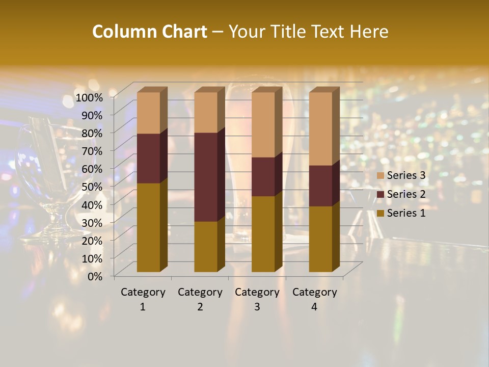 A Glass Of Beer Sitting On Top Of A Table PowerPoint Template