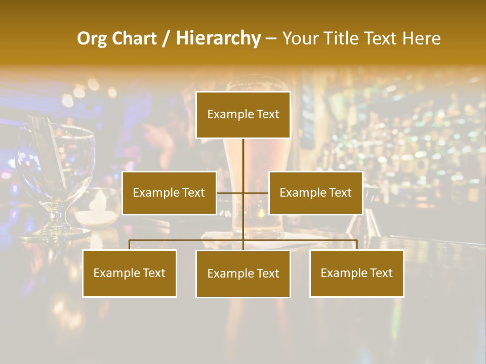 A Glass Of Beer Sitting On Top Of A Table PowerPoint Template