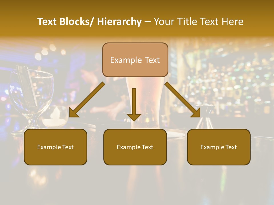 A Glass Of Beer Sitting On Top Of A Table PowerPoint Template