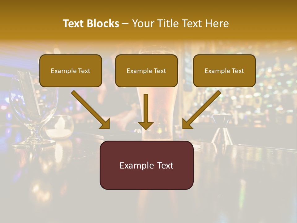 A Glass Of Beer Sitting On Top Of A Table PowerPoint Template