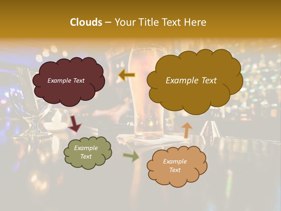 A Glass Of Beer Sitting On Top Of A Table PowerPoint Template