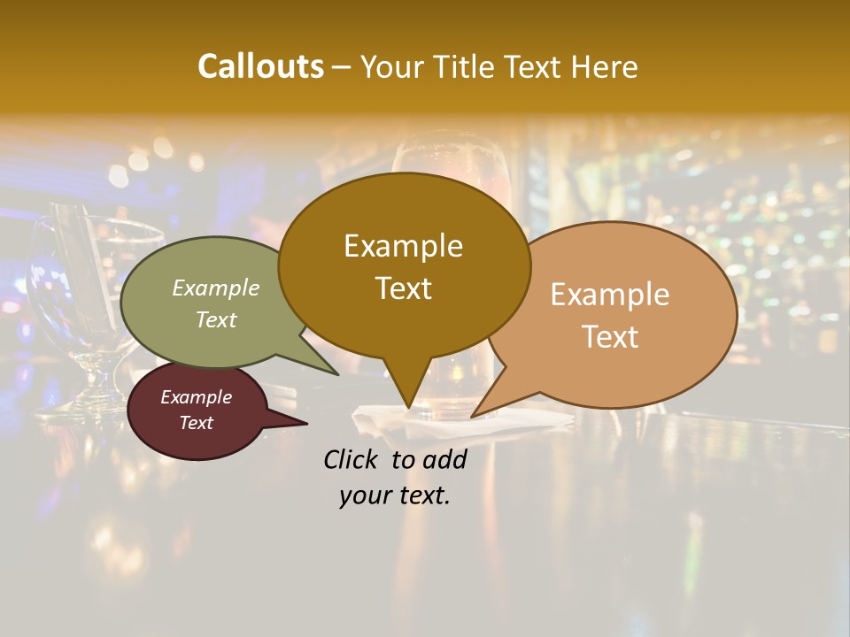 A Glass Of Beer Sitting On Top Of A Table PowerPoint Template