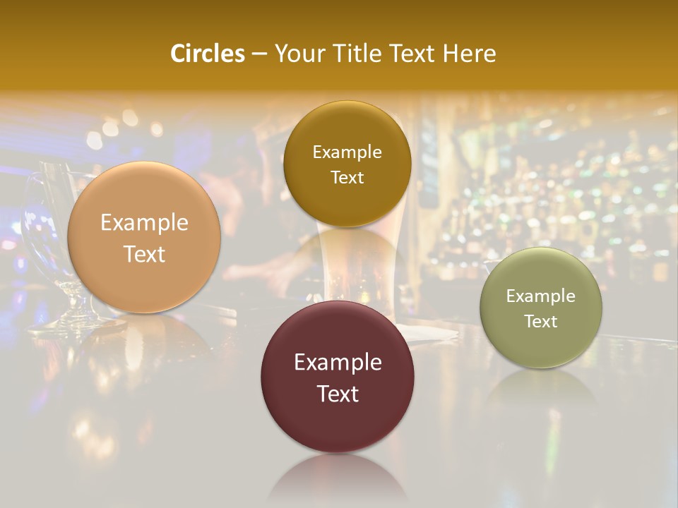 A Glass Of Beer Sitting On Top Of A Table PowerPoint Template