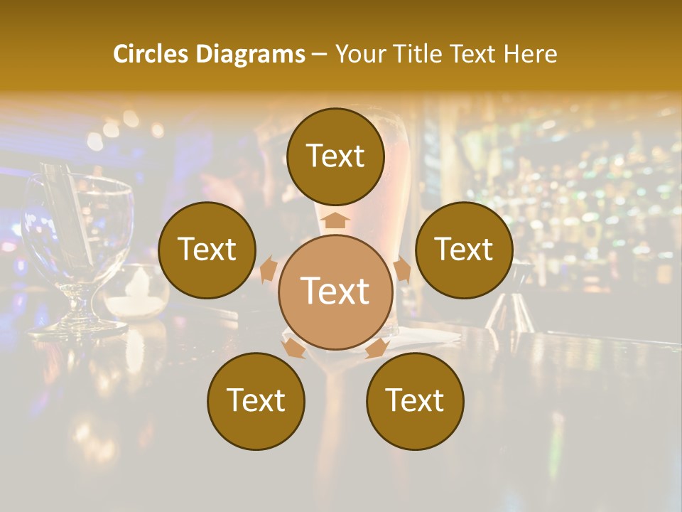 A Glass Of Beer Sitting On Top Of A Table PowerPoint Template