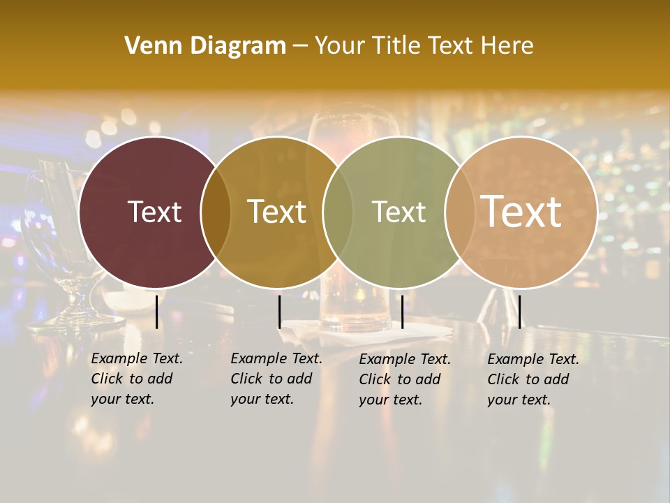 A Glass Of Beer Sitting On Top Of A Table PowerPoint Template