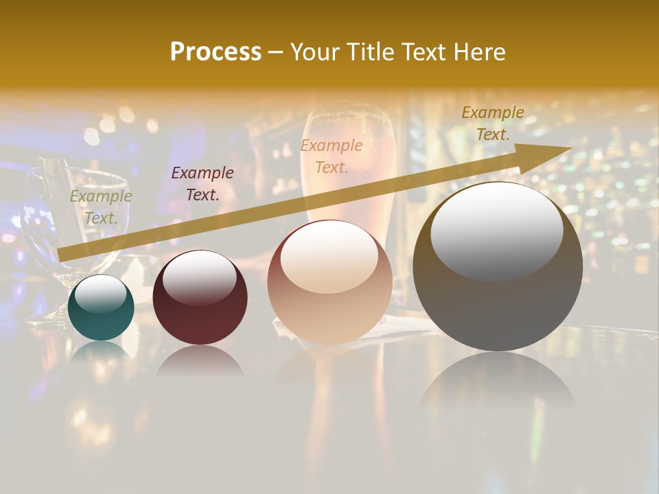 A Glass Of Beer Sitting On Top Of A Table PowerPoint Template