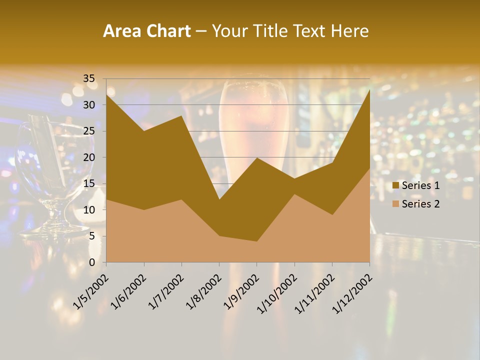 A Glass Of Beer Sitting On Top Of A Table PowerPoint Template