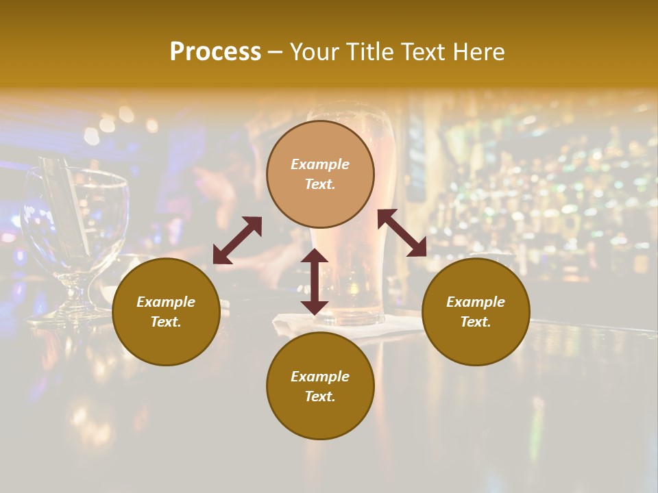 A Glass Of Beer Sitting On Top Of A Table PowerPoint Template