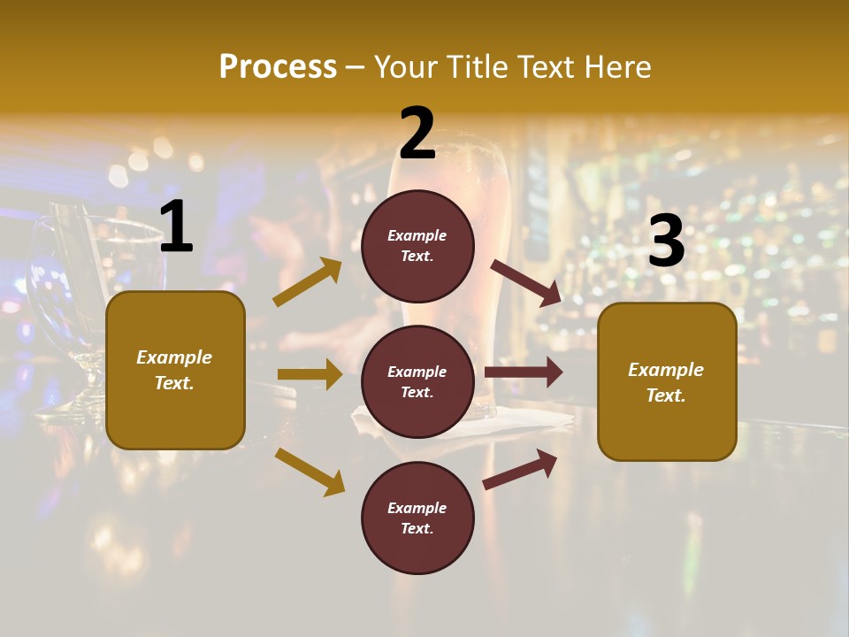 A Glass Of Beer Sitting On Top Of A Table PowerPoint Template