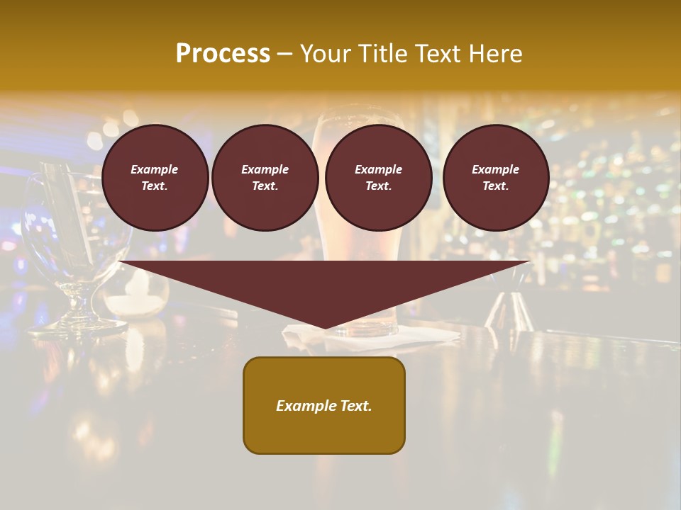 A Glass Of Beer Sitting On Top Of A Table PowerPoint Template